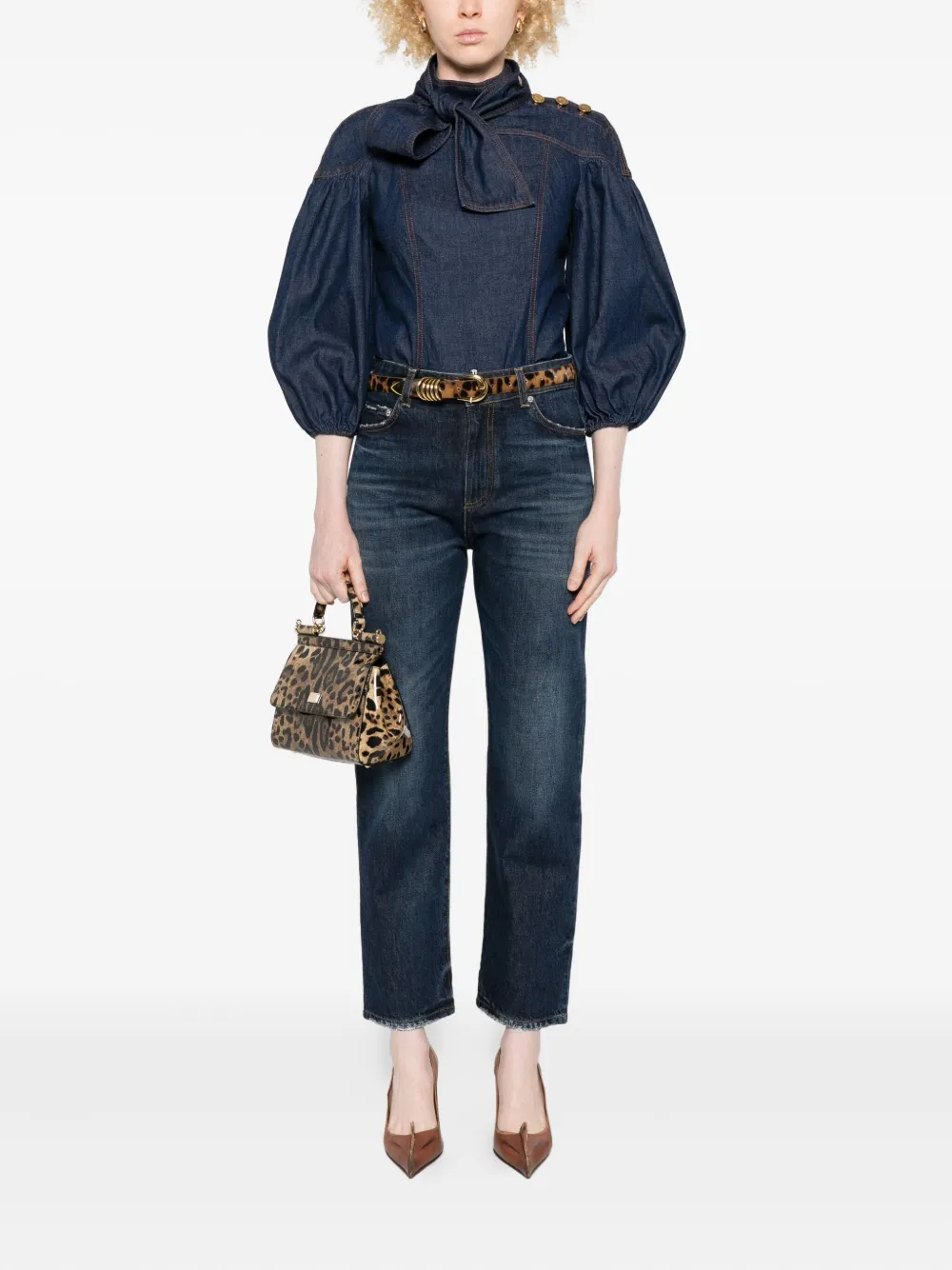 Dolce & Gabbana Jeans met franje afwerking - Blauw