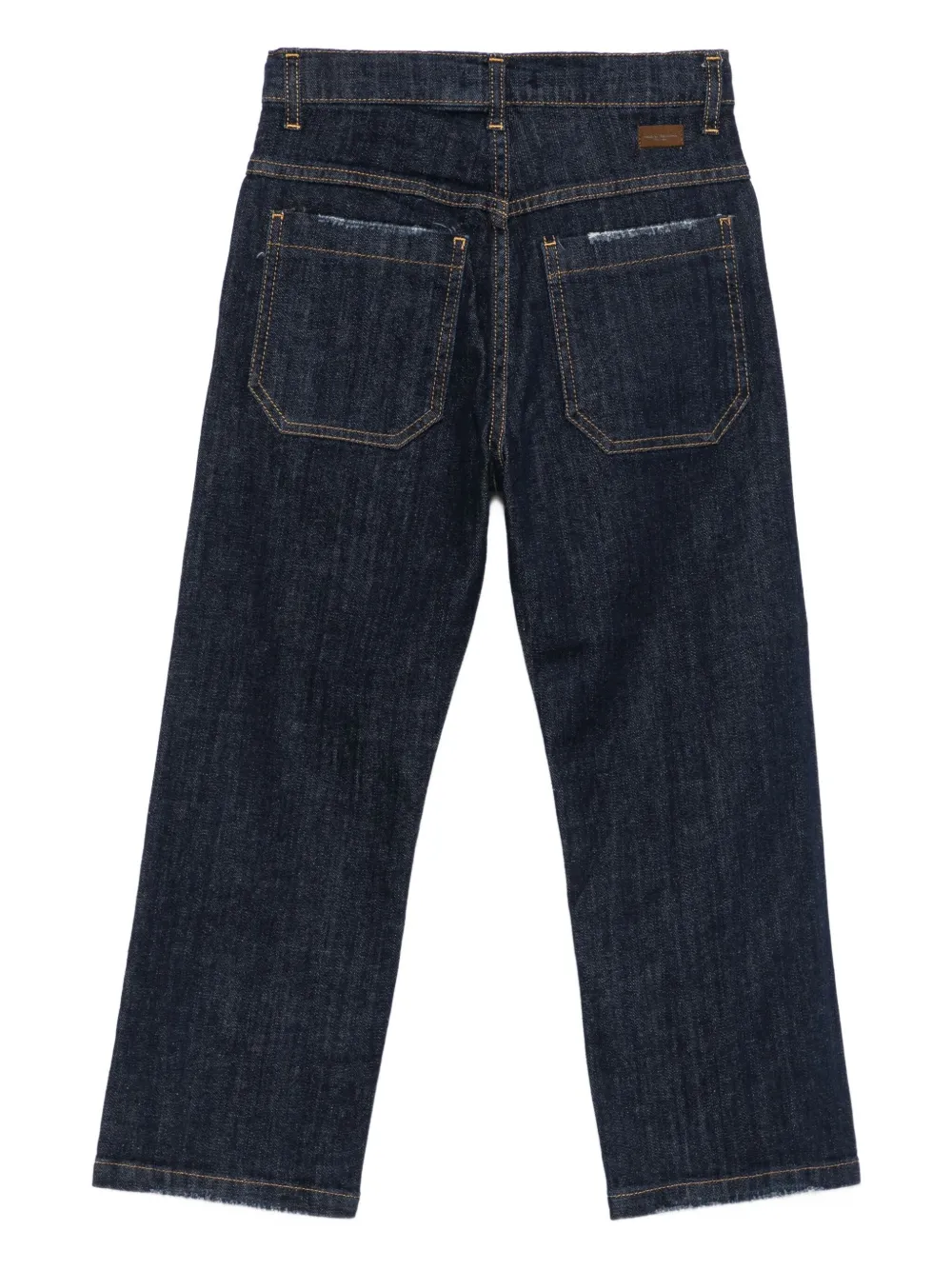 Paolo Pecora Kids Gerafelde jeans Blauw