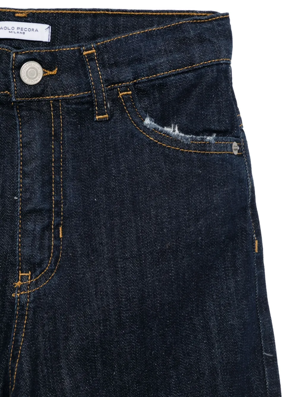 Paolo Pecora Kids Gerafelde jeans Blauw