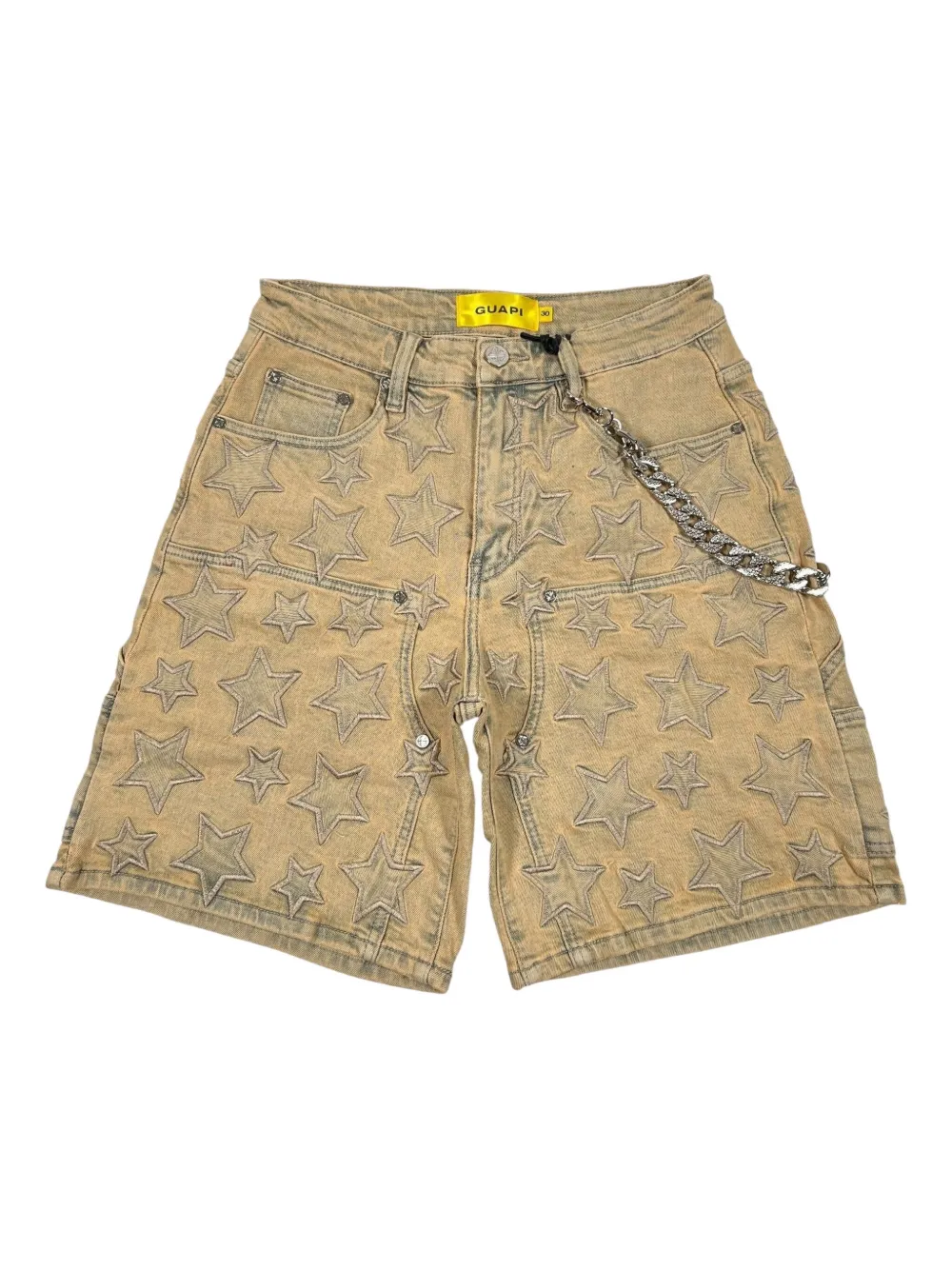 GUAPI star-embellished shorts | Neutrals | Image 1