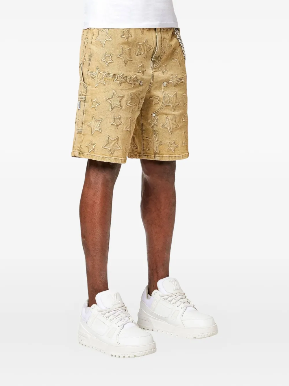 GUAPI star-embellished shorts - Beige