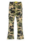 GUAPI pearl-embellished jeans - Green