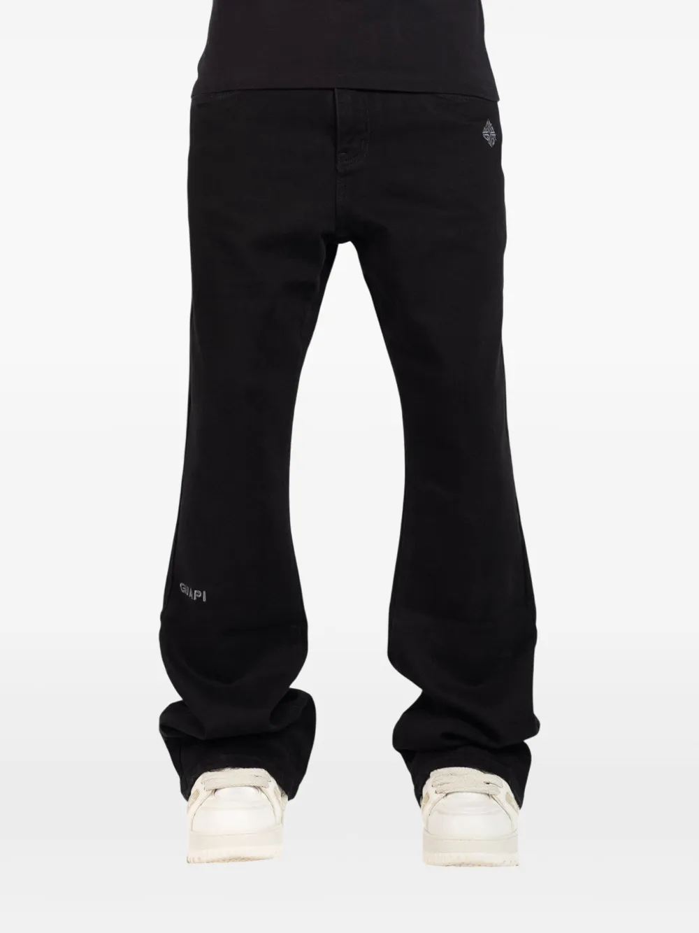 GUAPI logo-embroidered jeans | Black | Image 1