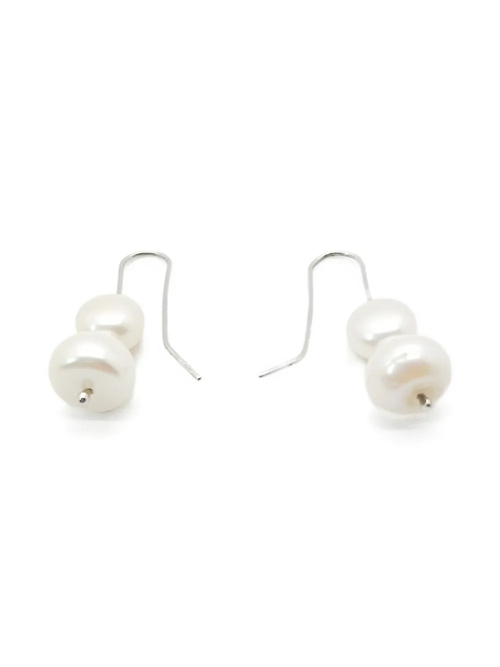 2020s Double-Pearl Drop Earrings