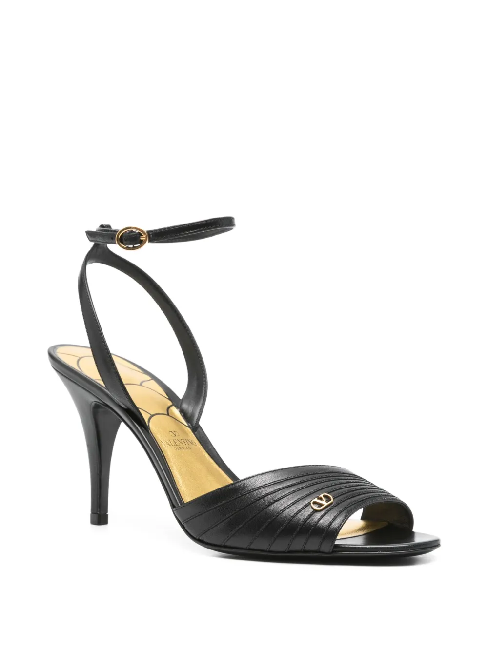 Valentino Garavani Pre-Owned 90mm Ladycrush sandalen - Zwart