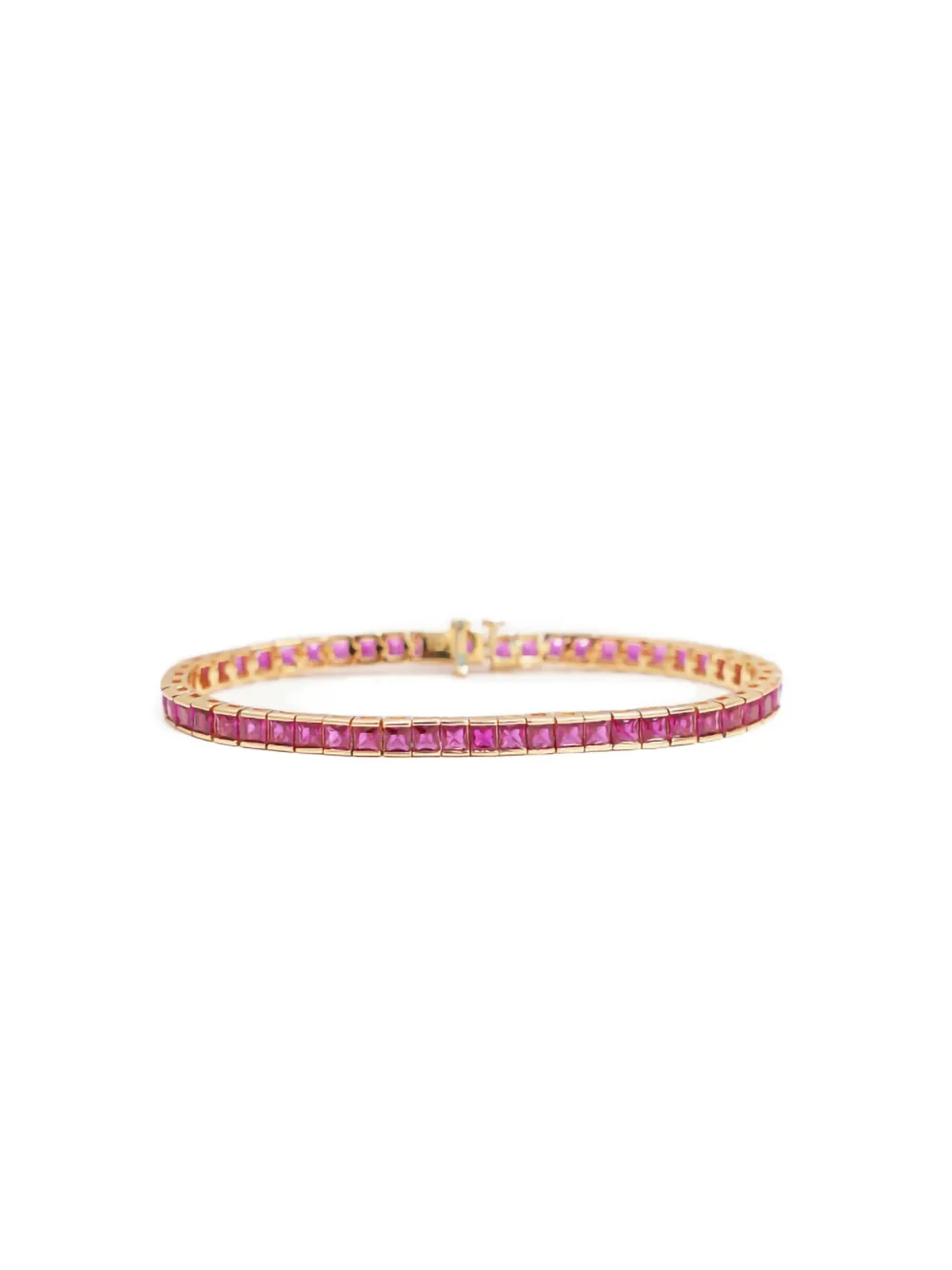 Izabel Display Square Tennis bracelet - Roze