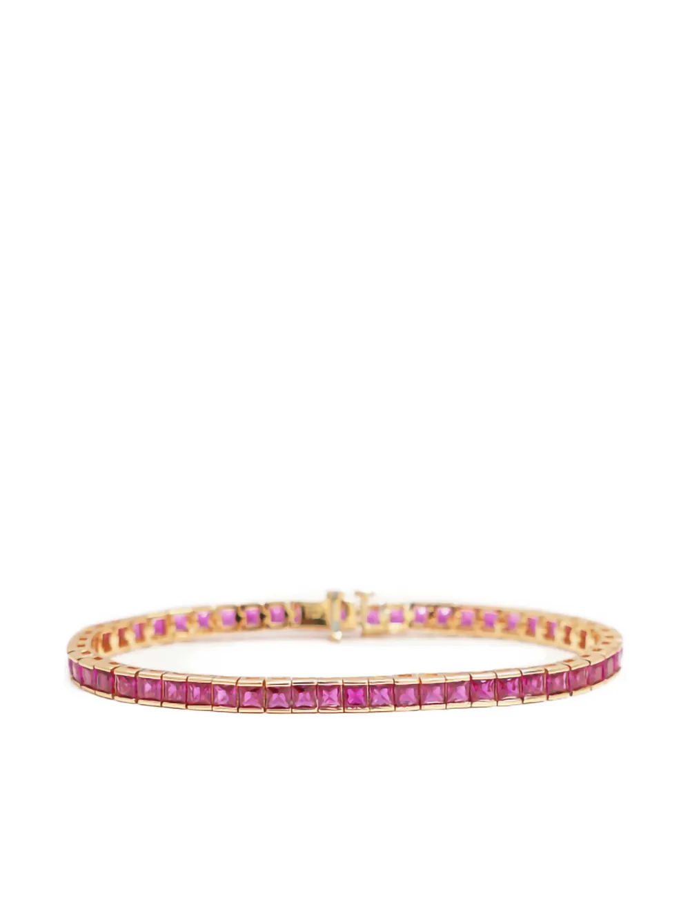 Izabel Display Square Tennis bracelet | Pink | Image 1