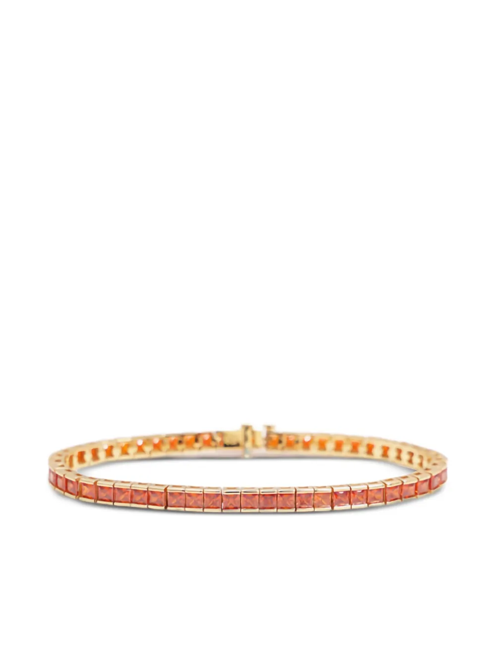 Izabel Display Square Tennis bracelet | Orange | Image 1