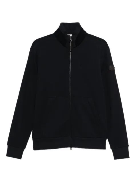 Moncler zip-up logo-patch sweatshirt
