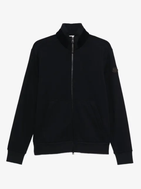 Moncler zip-up logo-patch sweatshirt