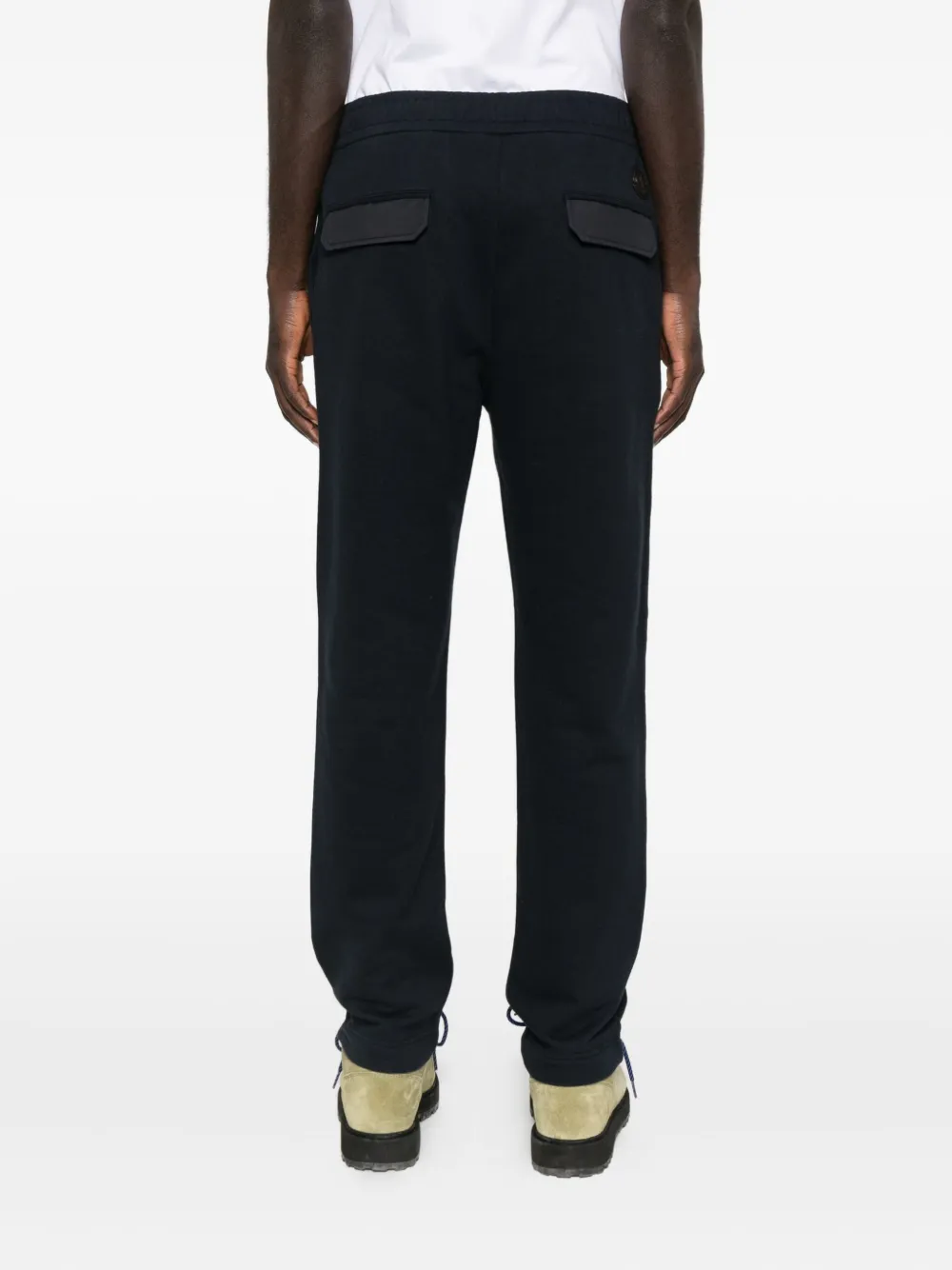Moncler Elasticated-waistband Track Pants In Black