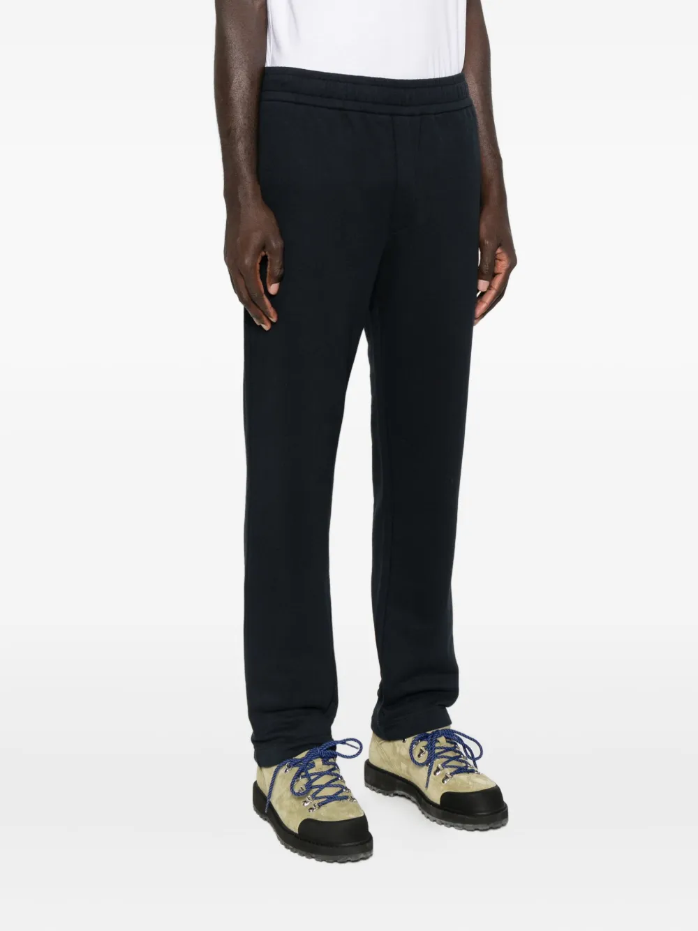 Moncler Elasticated-waistband Track Pants In Black