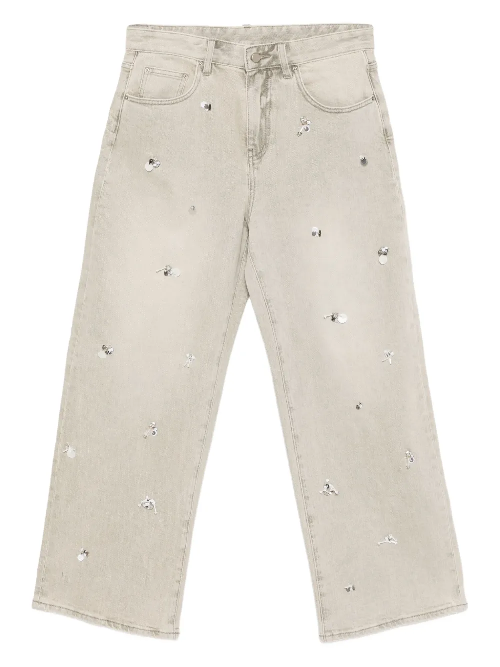 JNBY rolled-edge jeans | Grey | Image 1