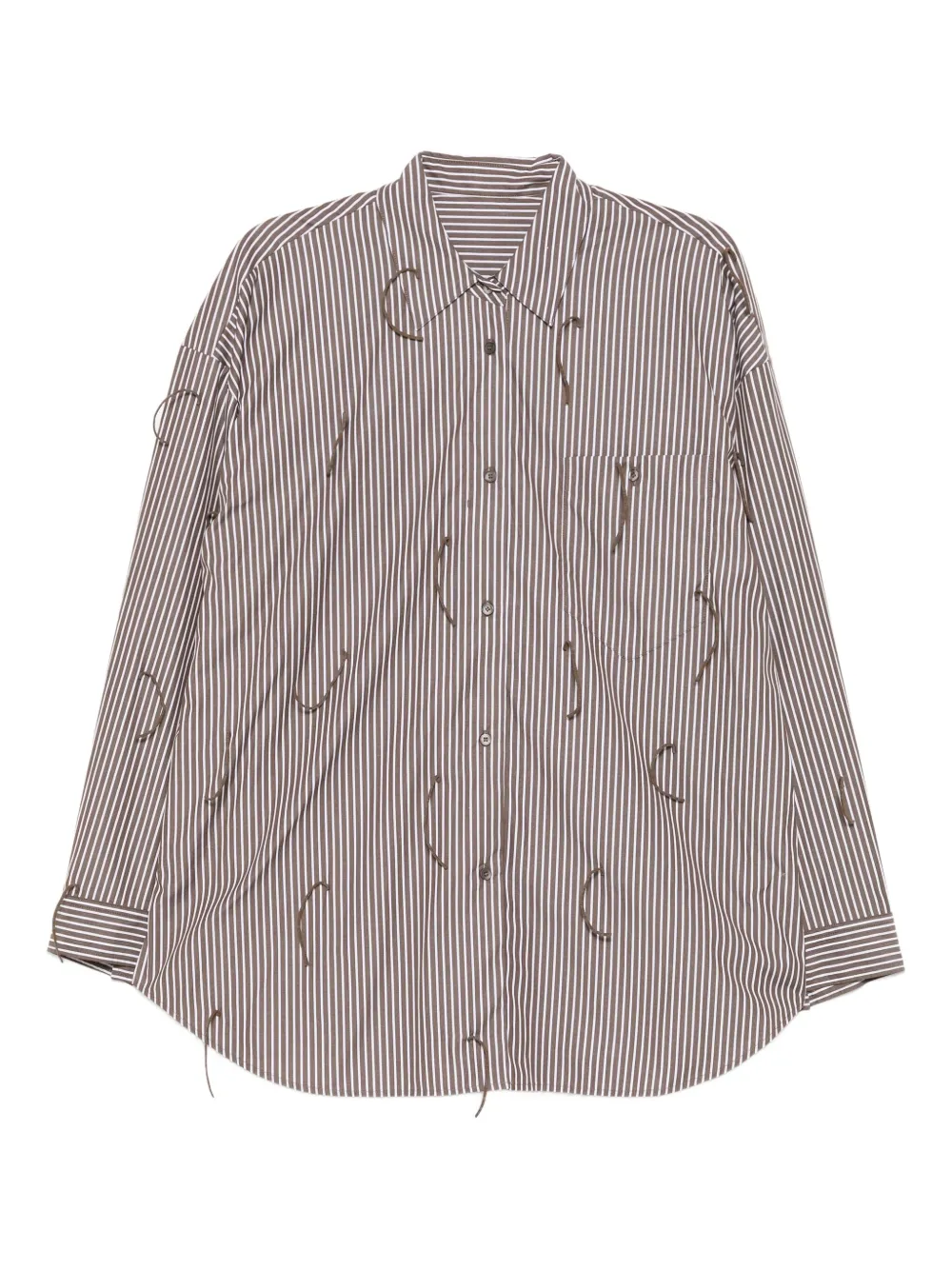 Jnby Long-sleeve Shirt In Brown