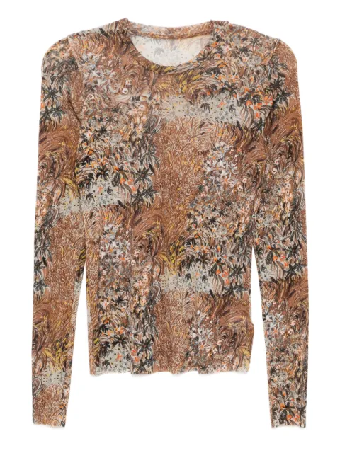 JNBY printed long-sleeved T-shirt