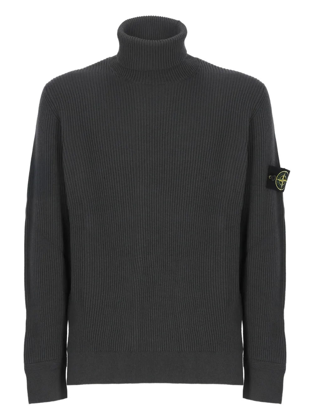 Stone Island Compass-motif Sweater In Gray