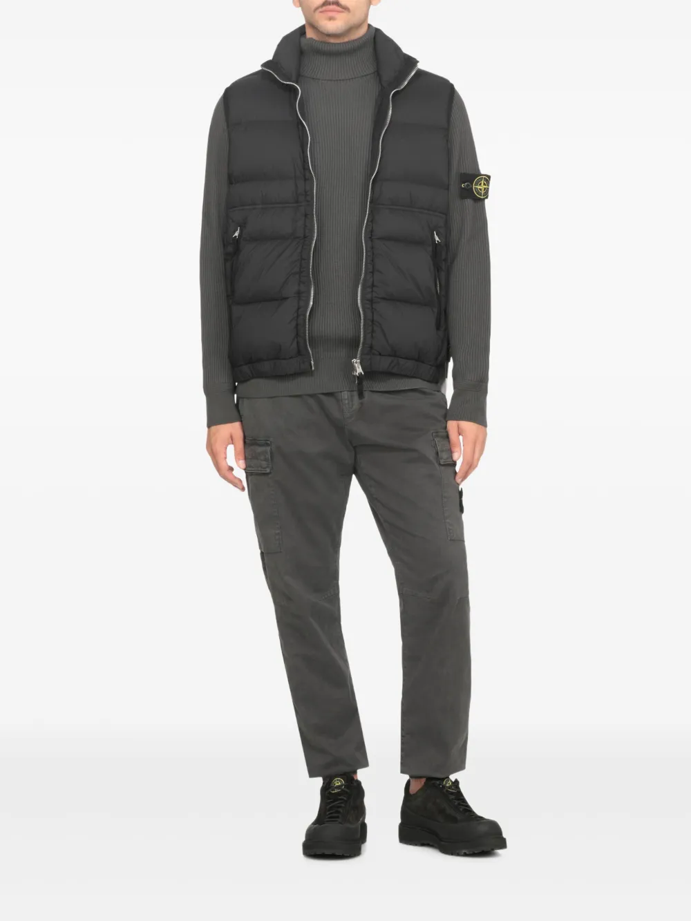 Stone Island Compass-motif sweater - Grijs