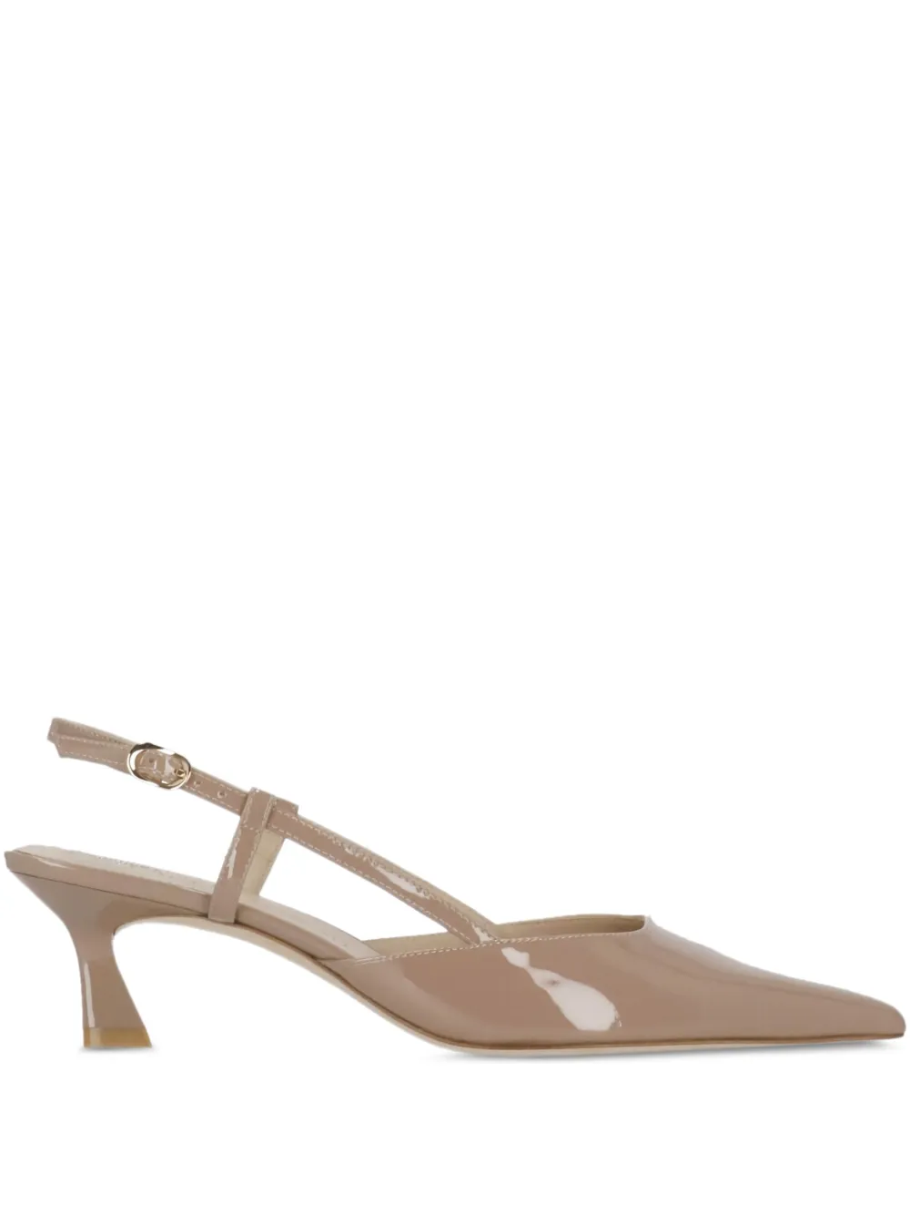 Stuart Weitzman 50mm Vinnie Slingback Pumps In Neutral