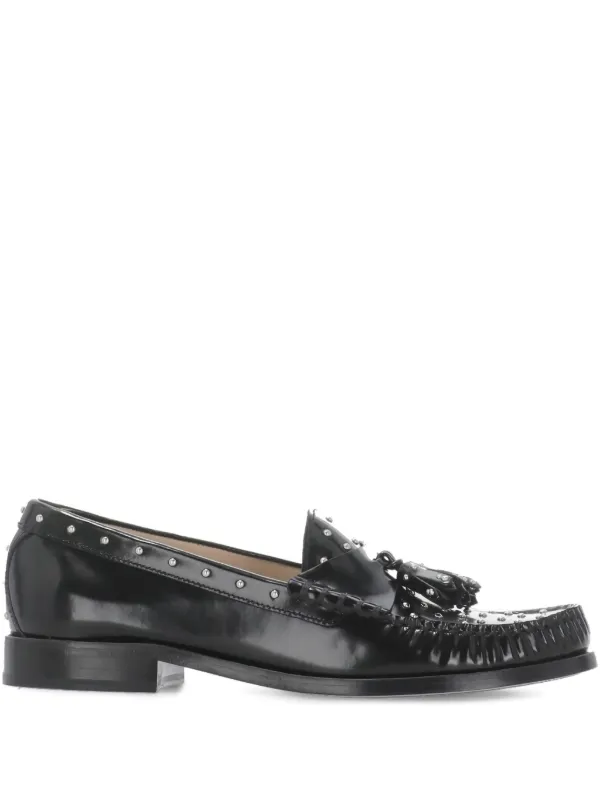Stuart Weitzman Lottie Loafers in Black