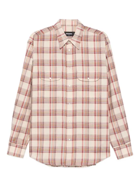 DSQUARED2 checked pocket shirt