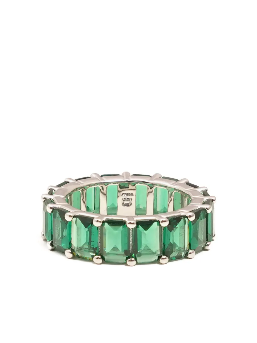 Izabel Display rectangle-crystals ring | Green | Image 1
