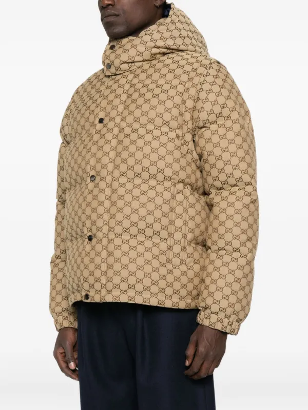 Gucci GG-monogram Padded Jacket | Neutrals | FARFETCH Gucci GG-monogram Padded Jacket | Neutrals | FARFETCH