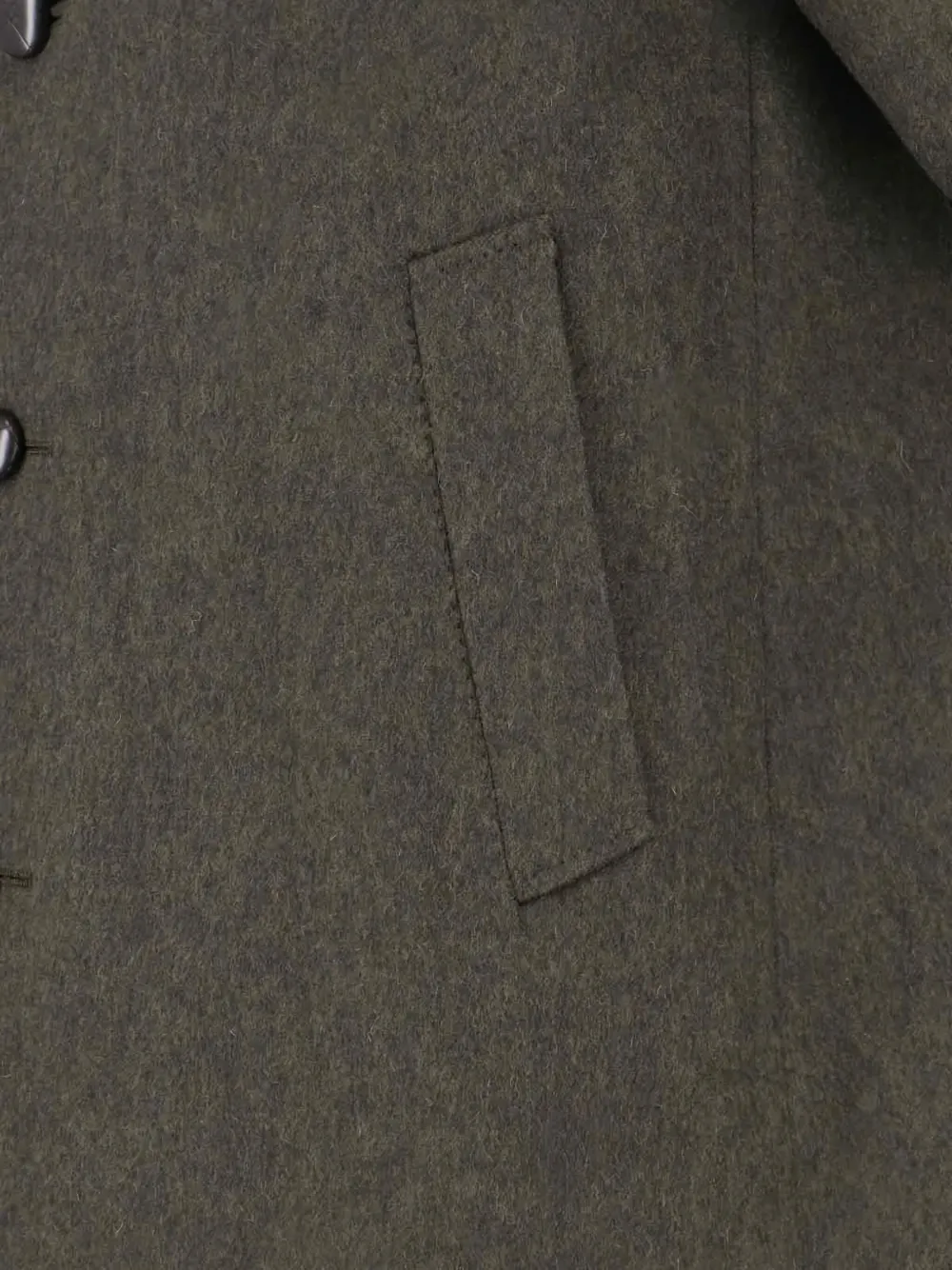 Caruso button-fastening coat Groen