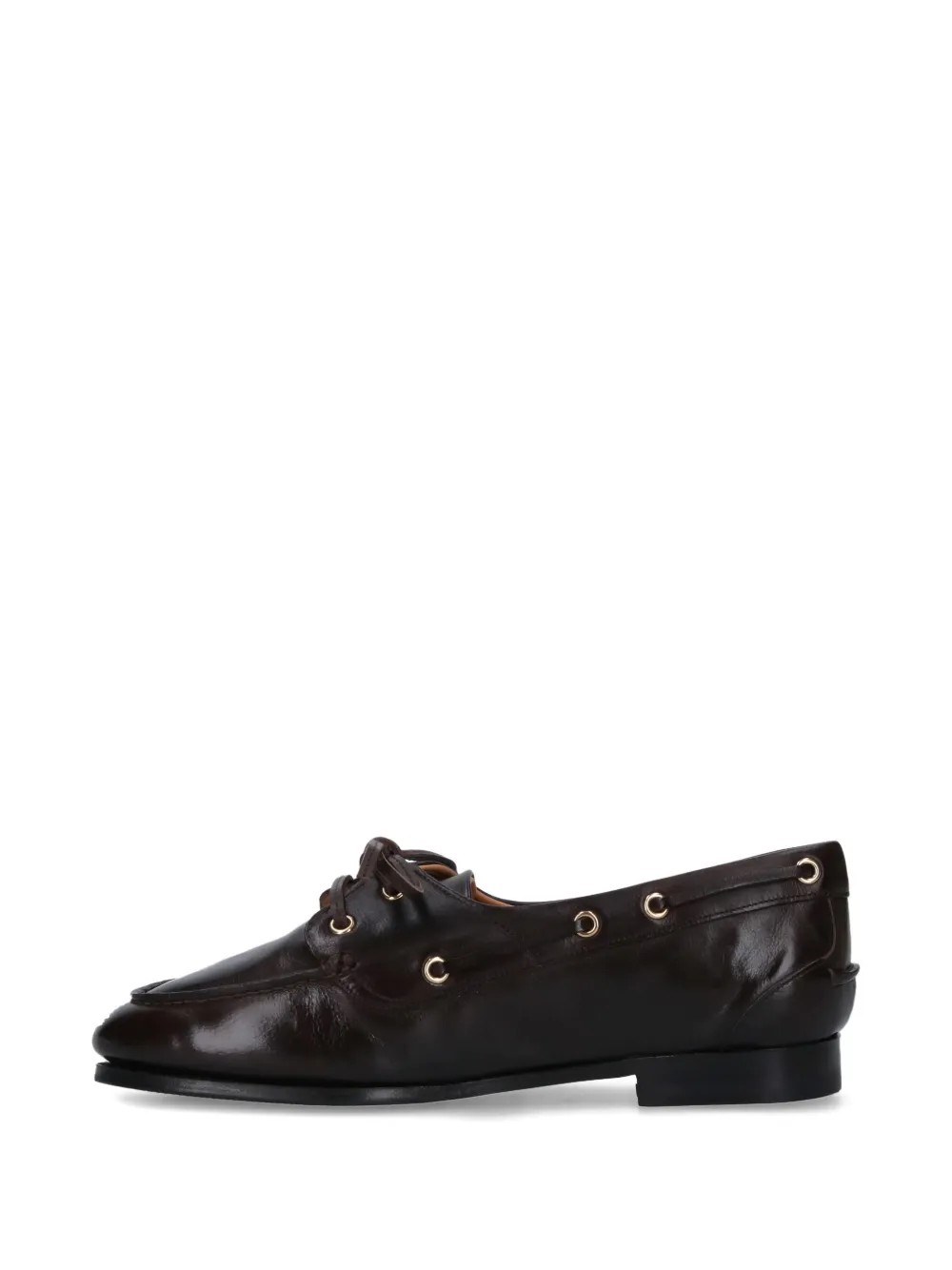 Bally lace-up leather loafers Brown