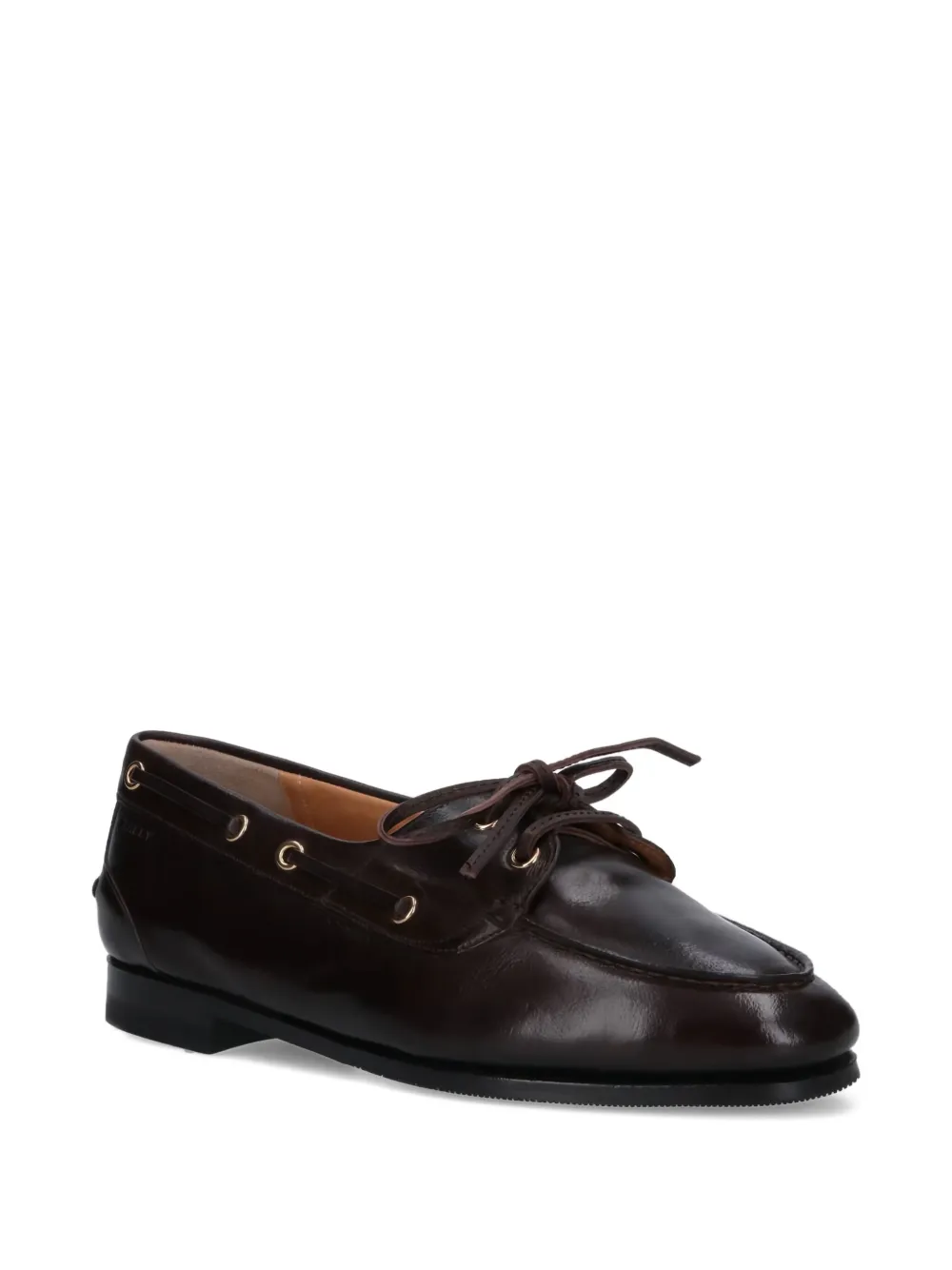 Bally lace-up leather loafers Brown