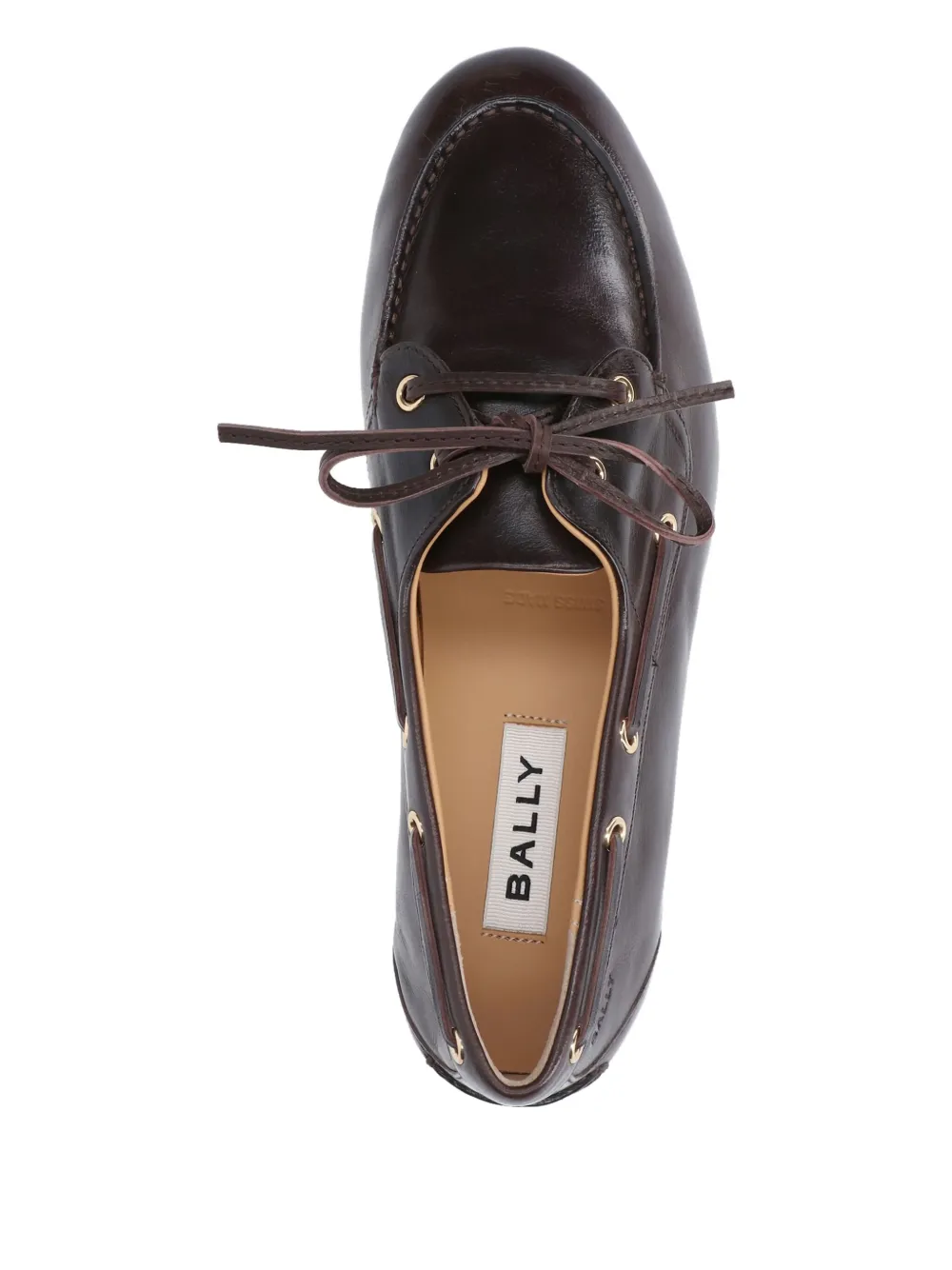 Bally lace-up leather loafers Brown