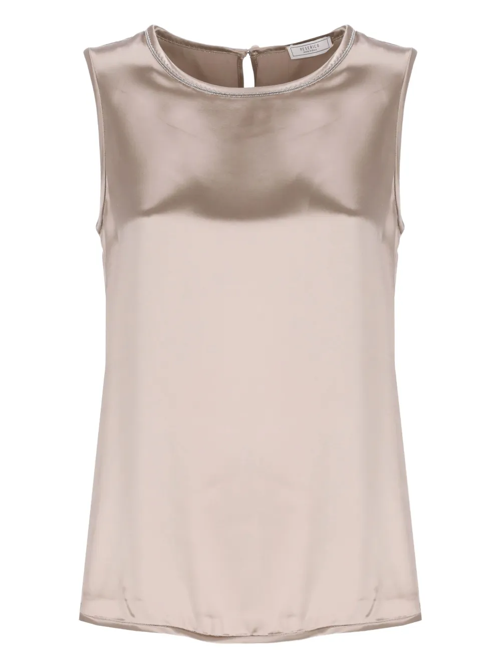 Peserico sleeveless satin blouse - Rosa