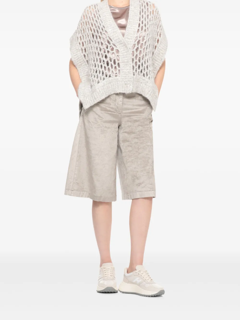 Peserico sleeveless satin blouse - Roze