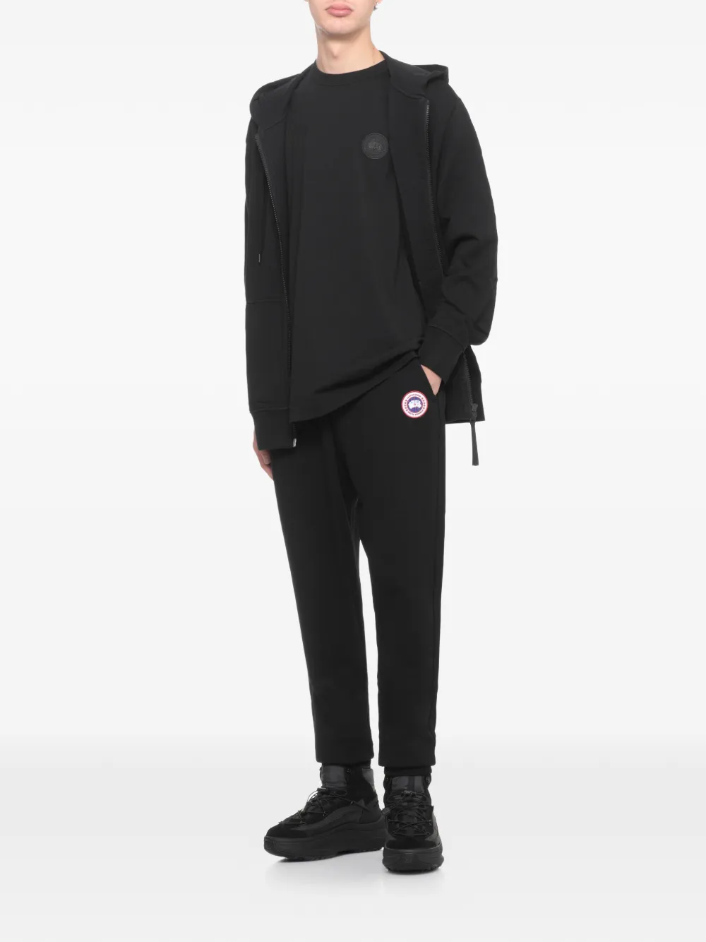 Canada Goose Huron drawstring logo-patch track pants | Sweatpants | Image 2
