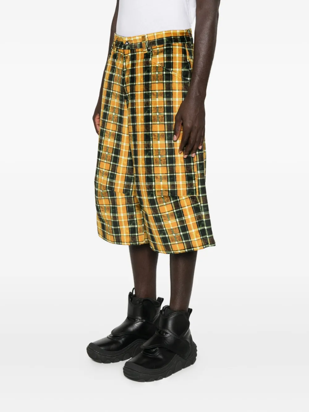 Pdf Channel Checked Shorts In Black