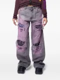 PDF CHANNEL faded distressed jeans - Pink