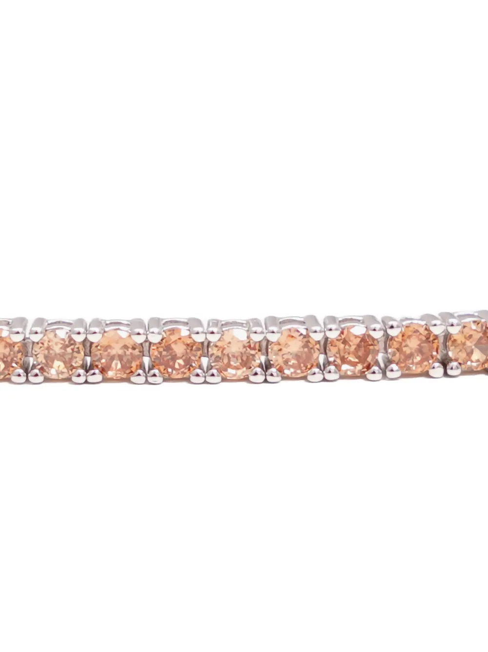 Izabel Display round-cut zirconia tennis bracelet - Beige