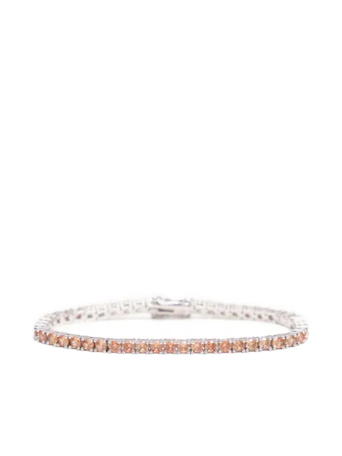 Izabel Display round-cut zirconia tennis bracelet