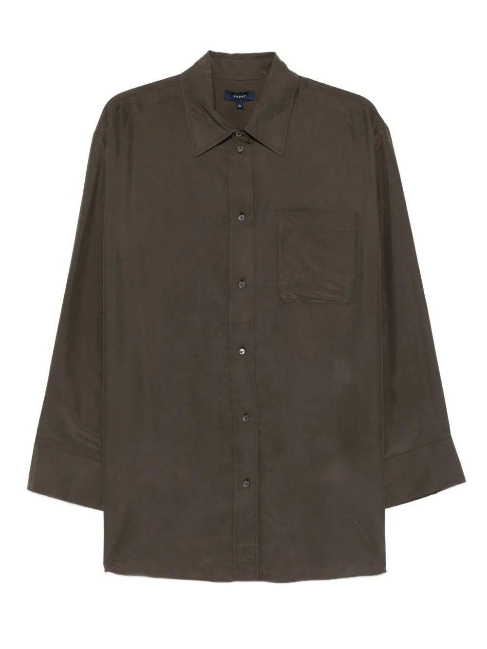 Soeur button-down pocket shirt | Green | Image 1