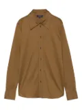 Soeur button-down organic-cotton shirt - Green
