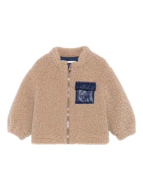 Fendi Kids teddy zip-up jacket