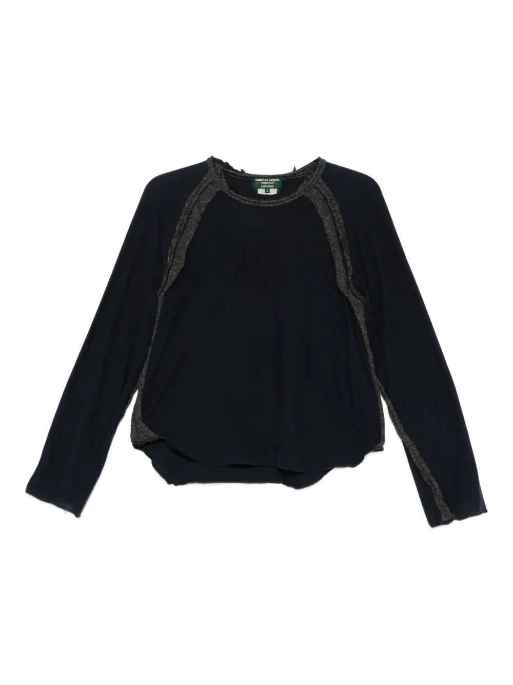 Comme Des Garçons Pre-Owned 2000s raglan-sleeve sweatshirt | Blue | Image 1