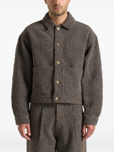 Manière De Voir Damien boucle back-pleat shirt jacket