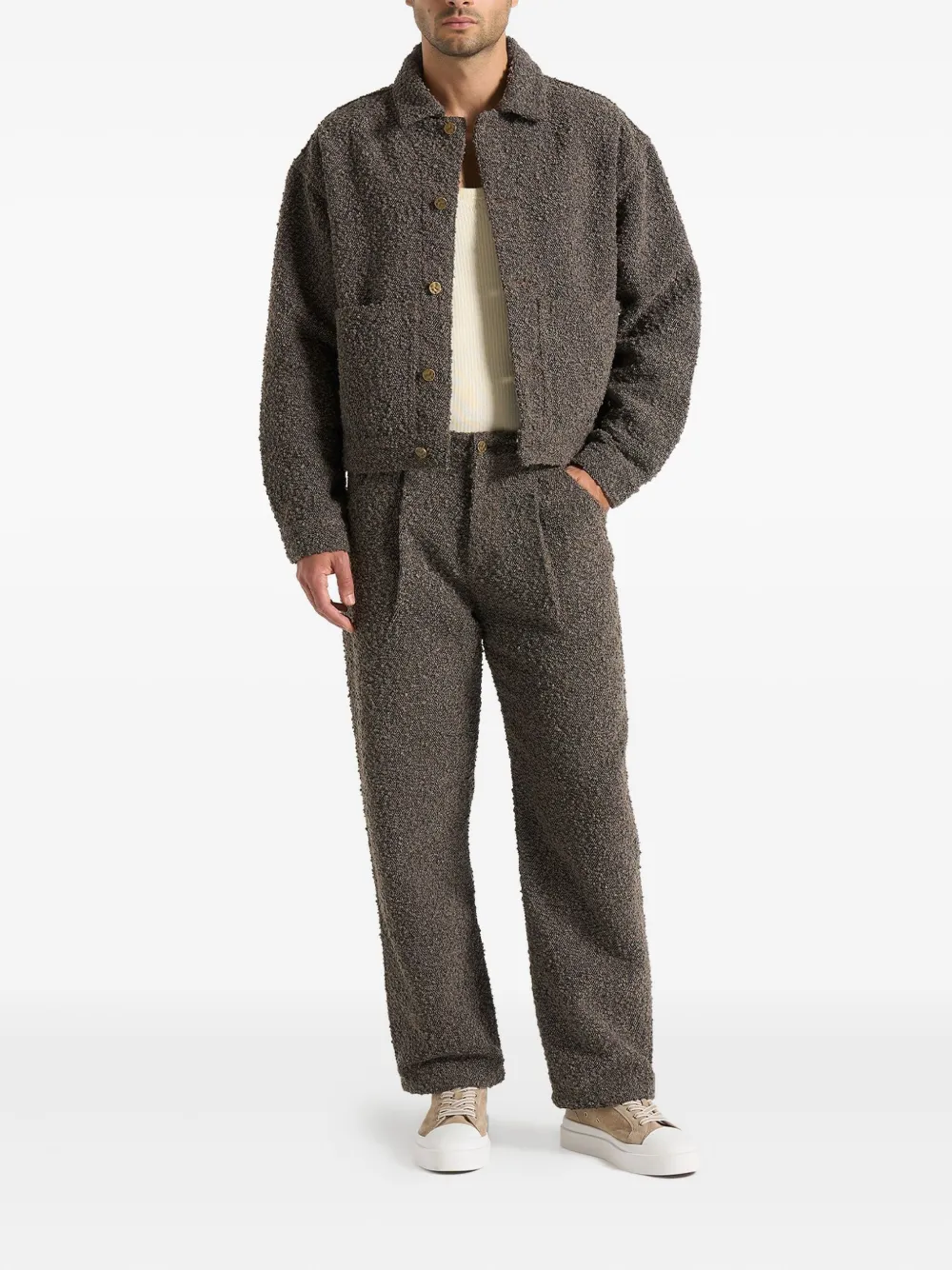 Manière De Voir Damien boucle back-pleat shirt jacket | Shirt Jackets | Image 2