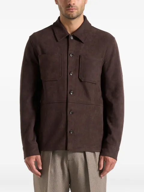 Manière De Voir Thomas suede long sleeve shirt