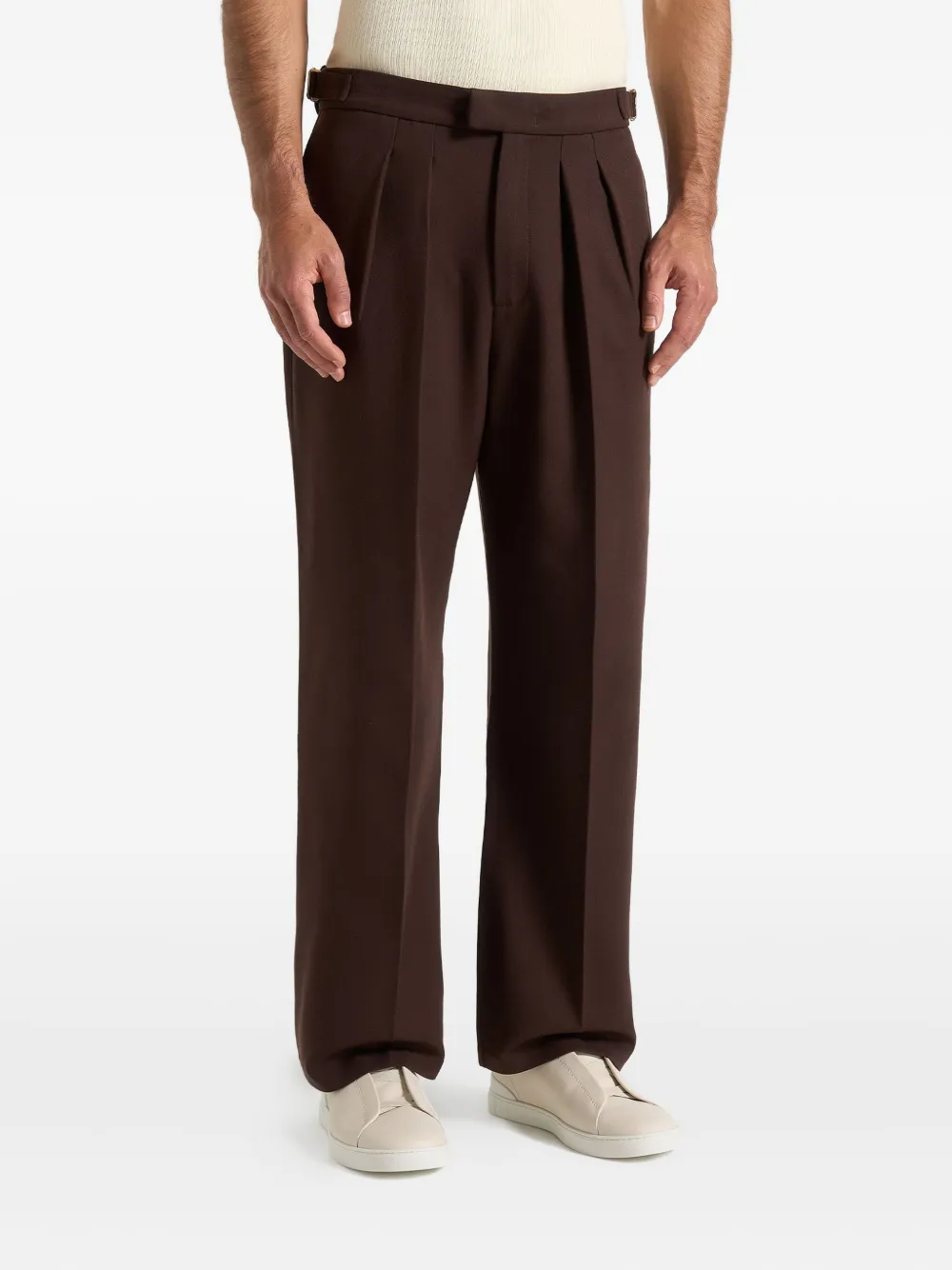 Manière De Voir pleated-front tailored trousers - Bruin