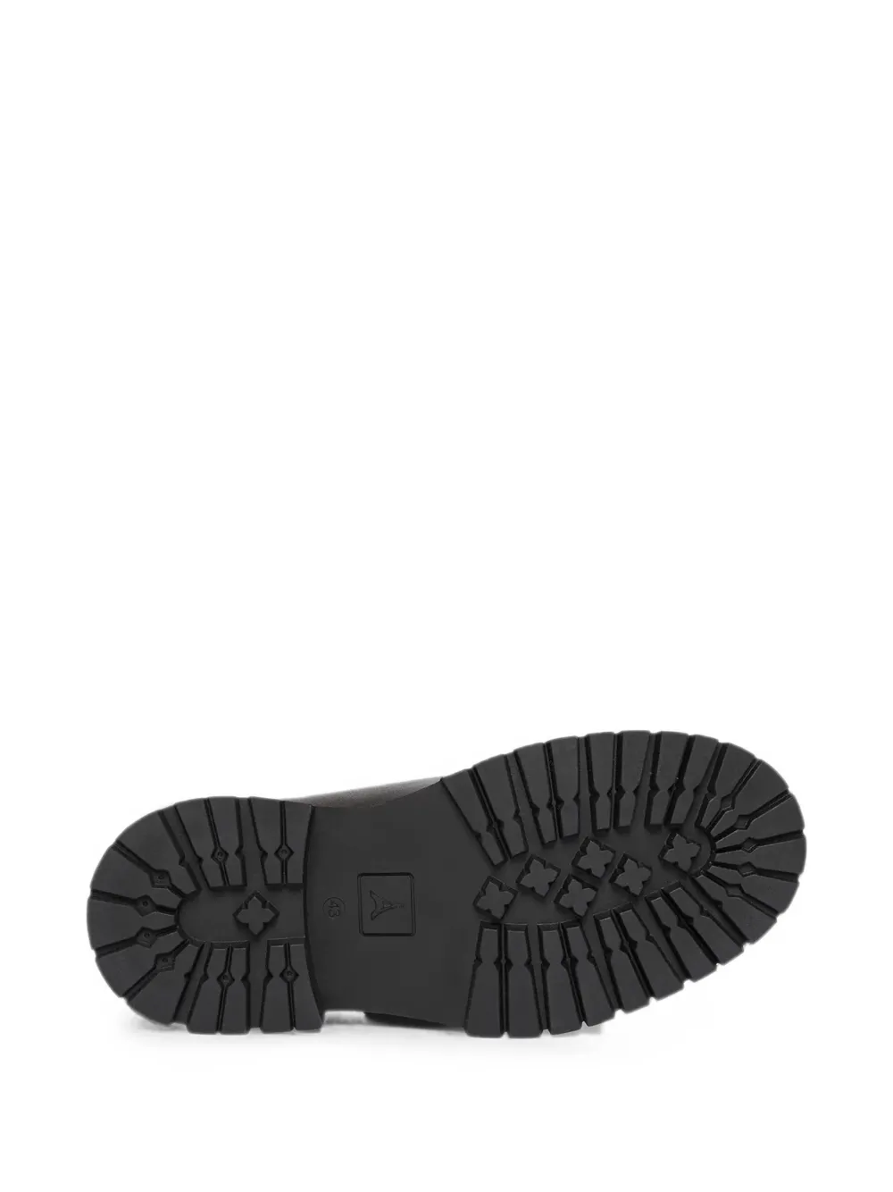 Manière De Voir Lille leren derby veterschoenen Zwart