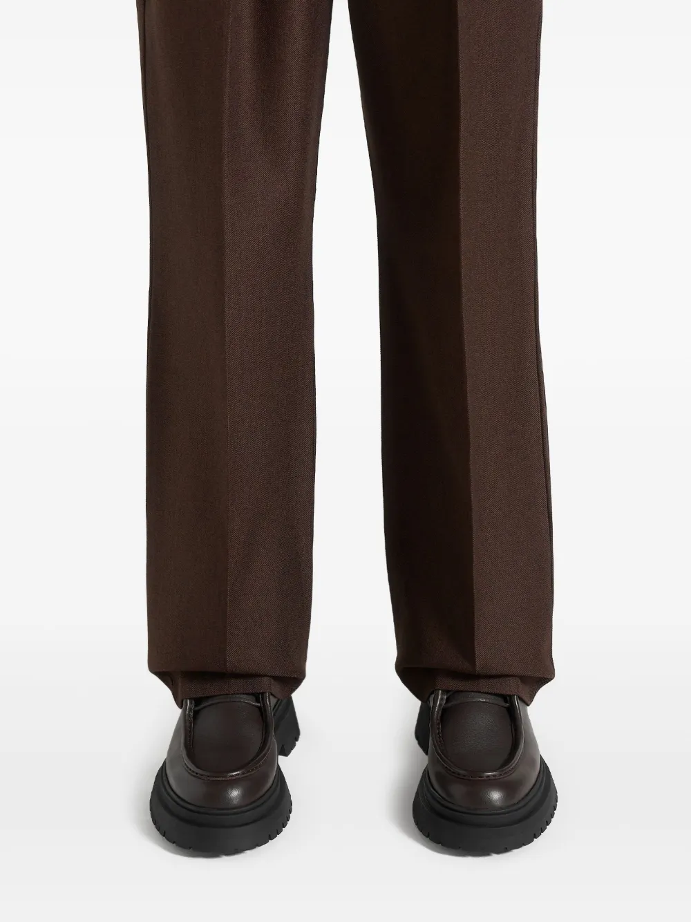 Manière De Voir Leren derby schoenen Zwart