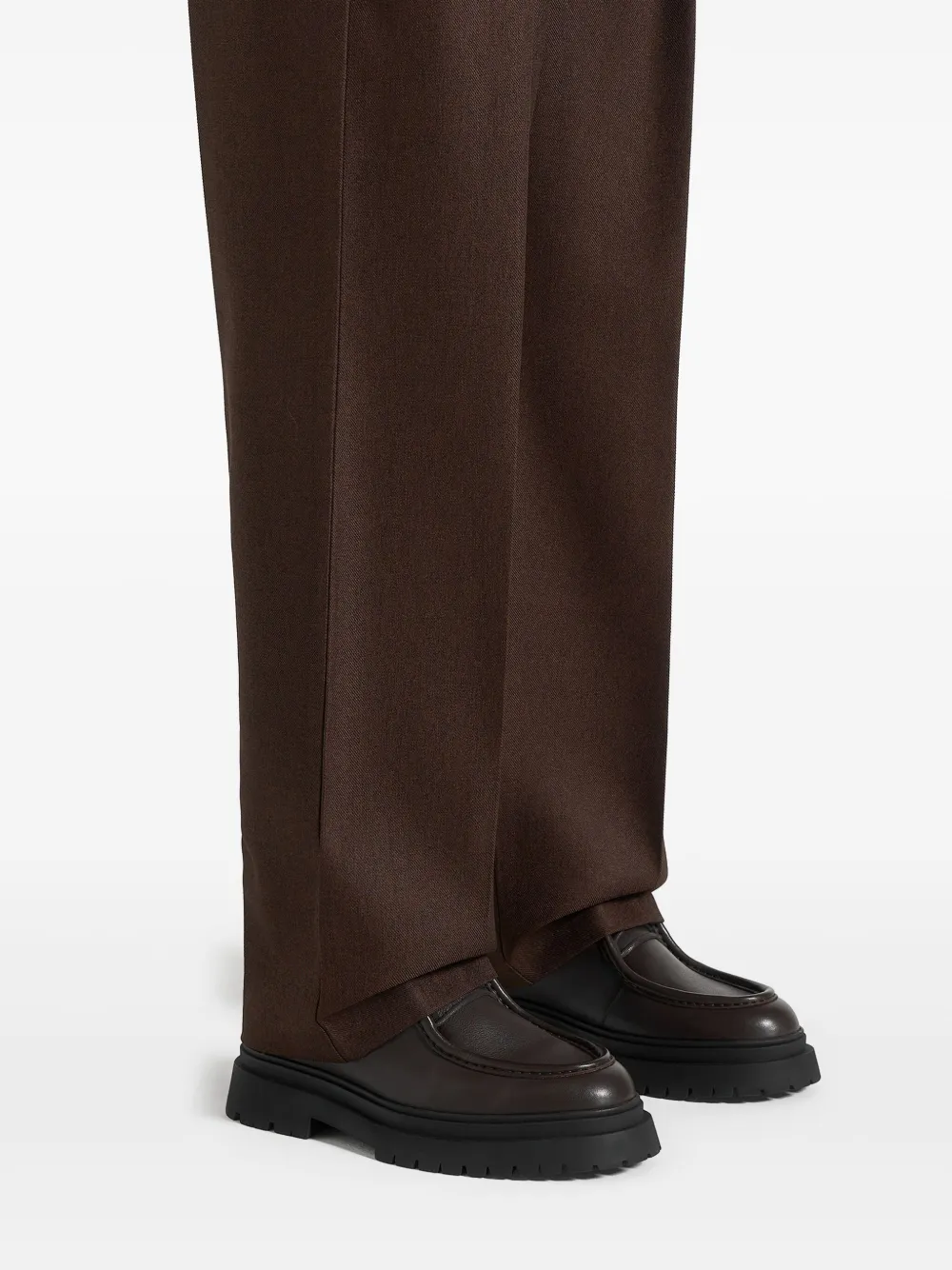 Manière De Voir Leren derby schoenen Zwart