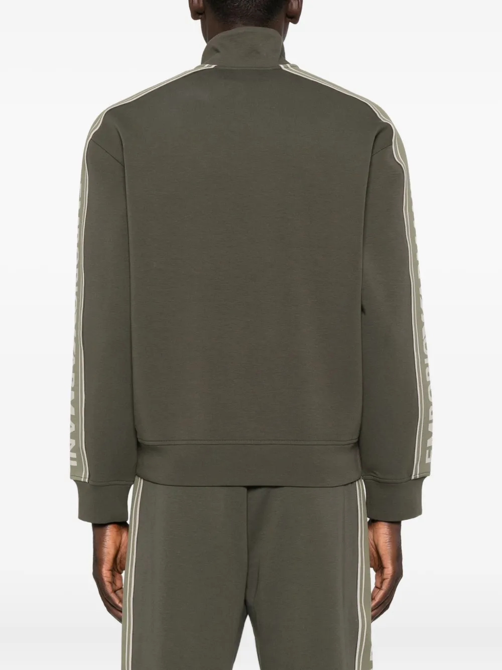 Emporio Armani Sweater met logoband Groen