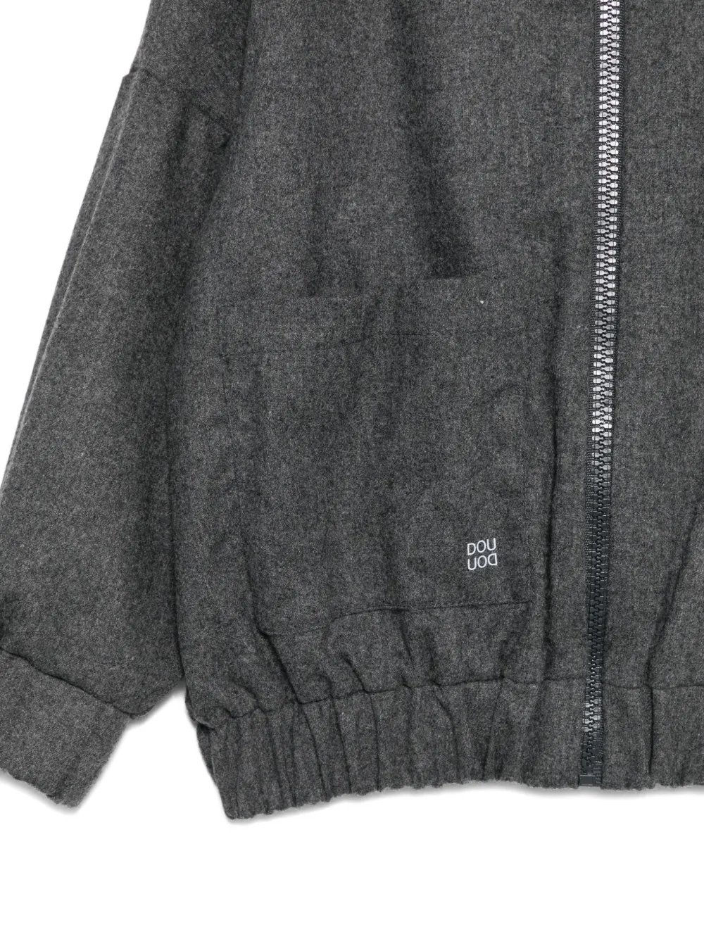 Douuod Kids Jack met capuchon en rits Grijs